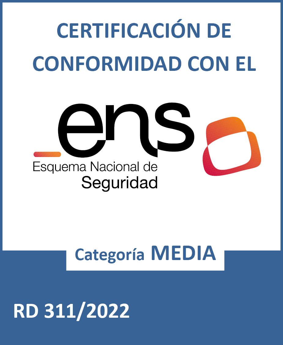 Sello de certificacion ENS (Esquema Nacional de Seguridad)