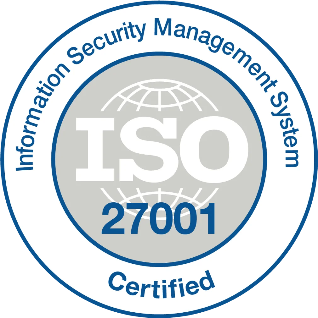 Sello de certificacion ISO/IEC 27001